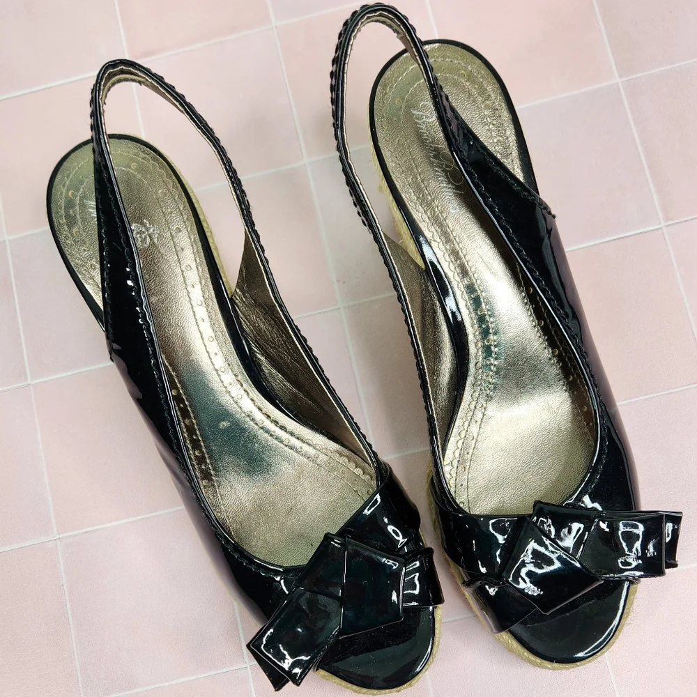 Brooks Brothers Patent Leather Espadrille